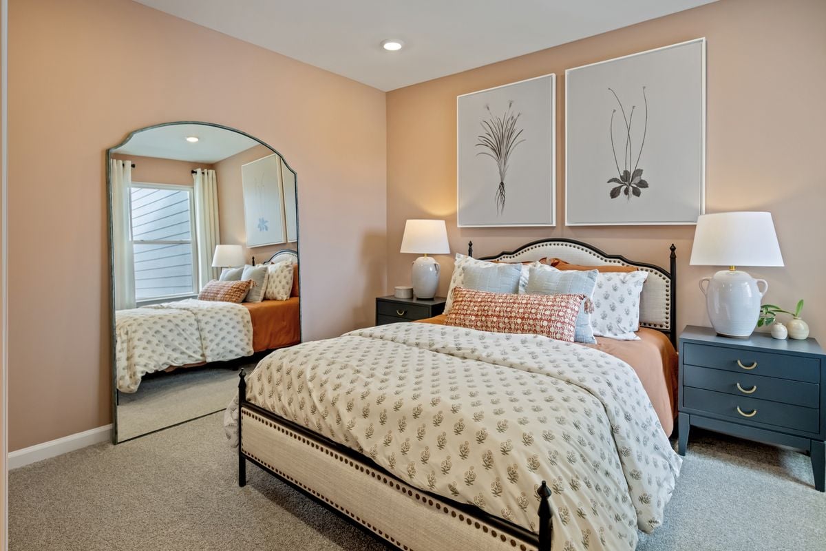 Spacious secondary bedrooms