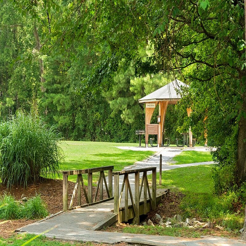 Near Lake Benson Park in Garner