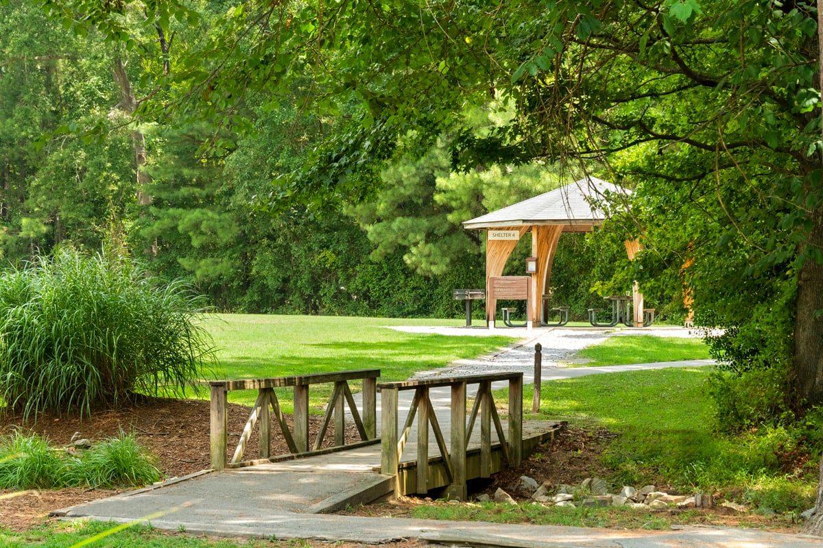 Near Lake Benson Park in Garner