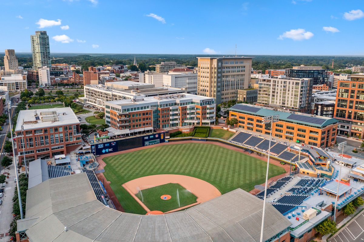 Short drive to Durham Bulls Athletic Park