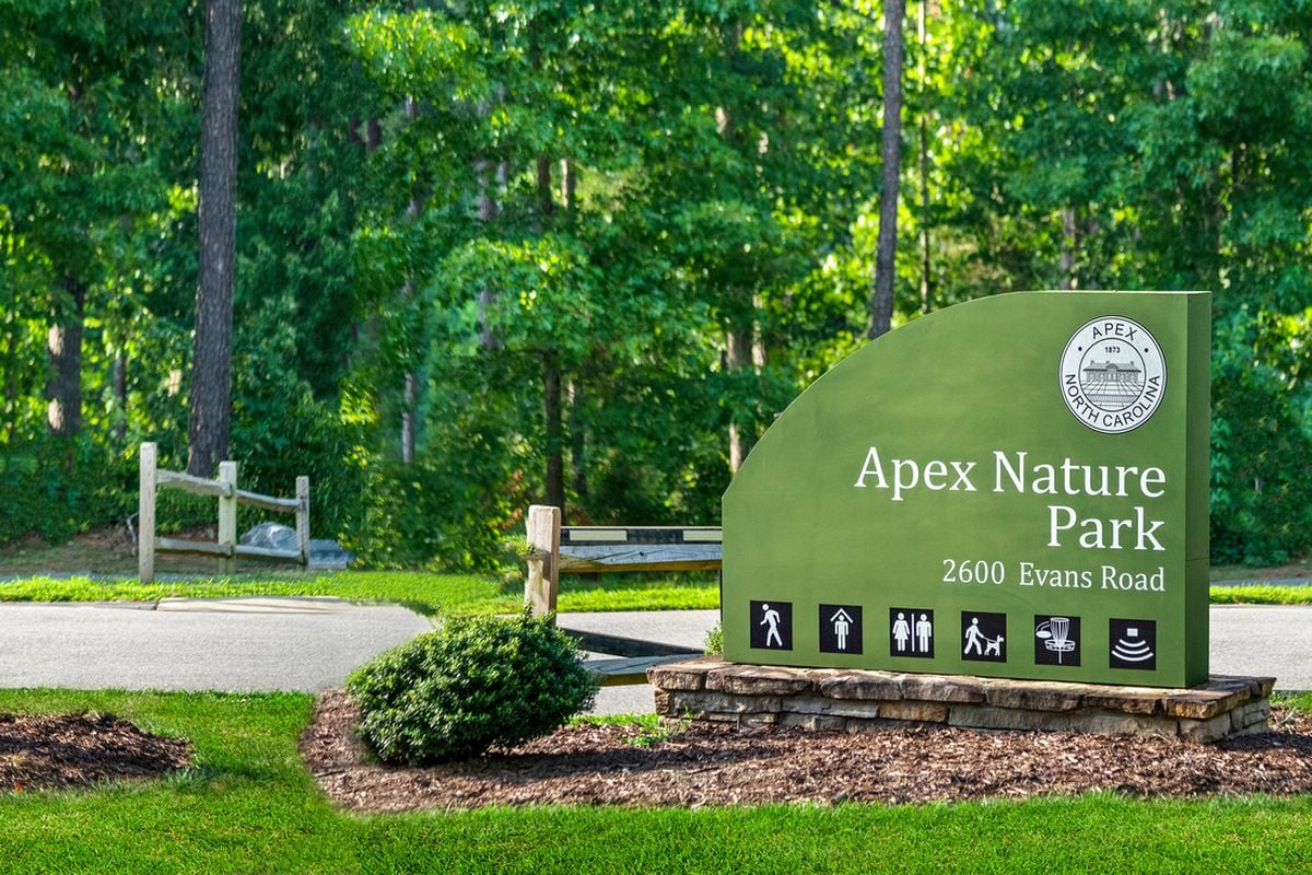 Short drive to Apex Nature Park