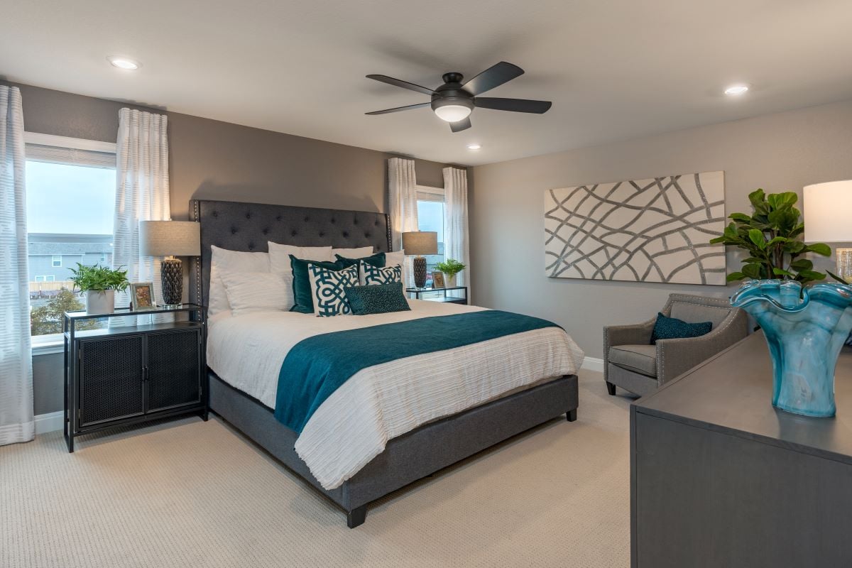 New Homes in Jarrell, TX - Sonterra-Cool Water Plan 2245 Primary Bedroom