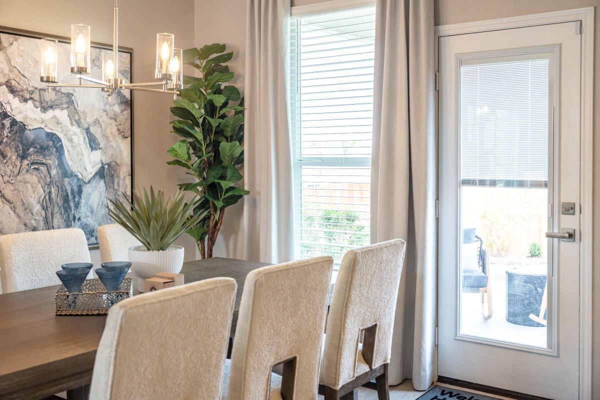 Five-light dining chandelier