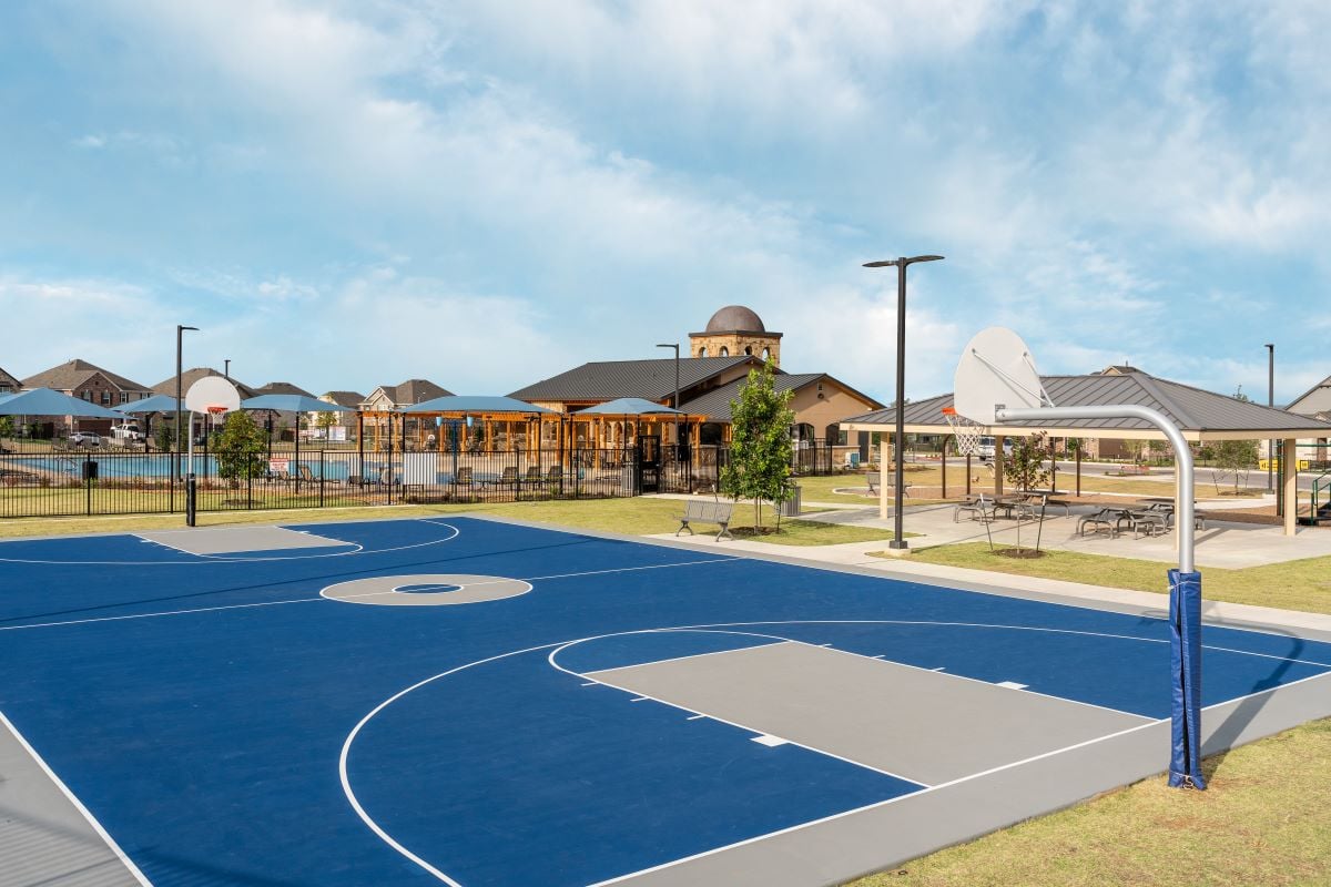 Community basketball court