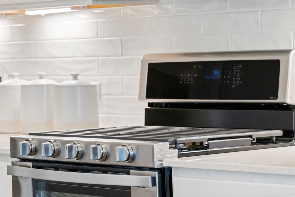 Stainless steel range