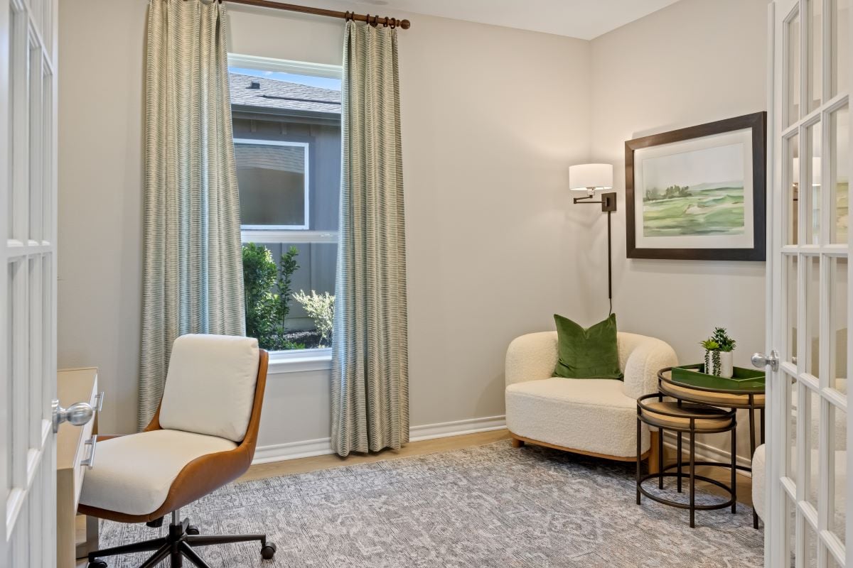 Flex Space with French double doors