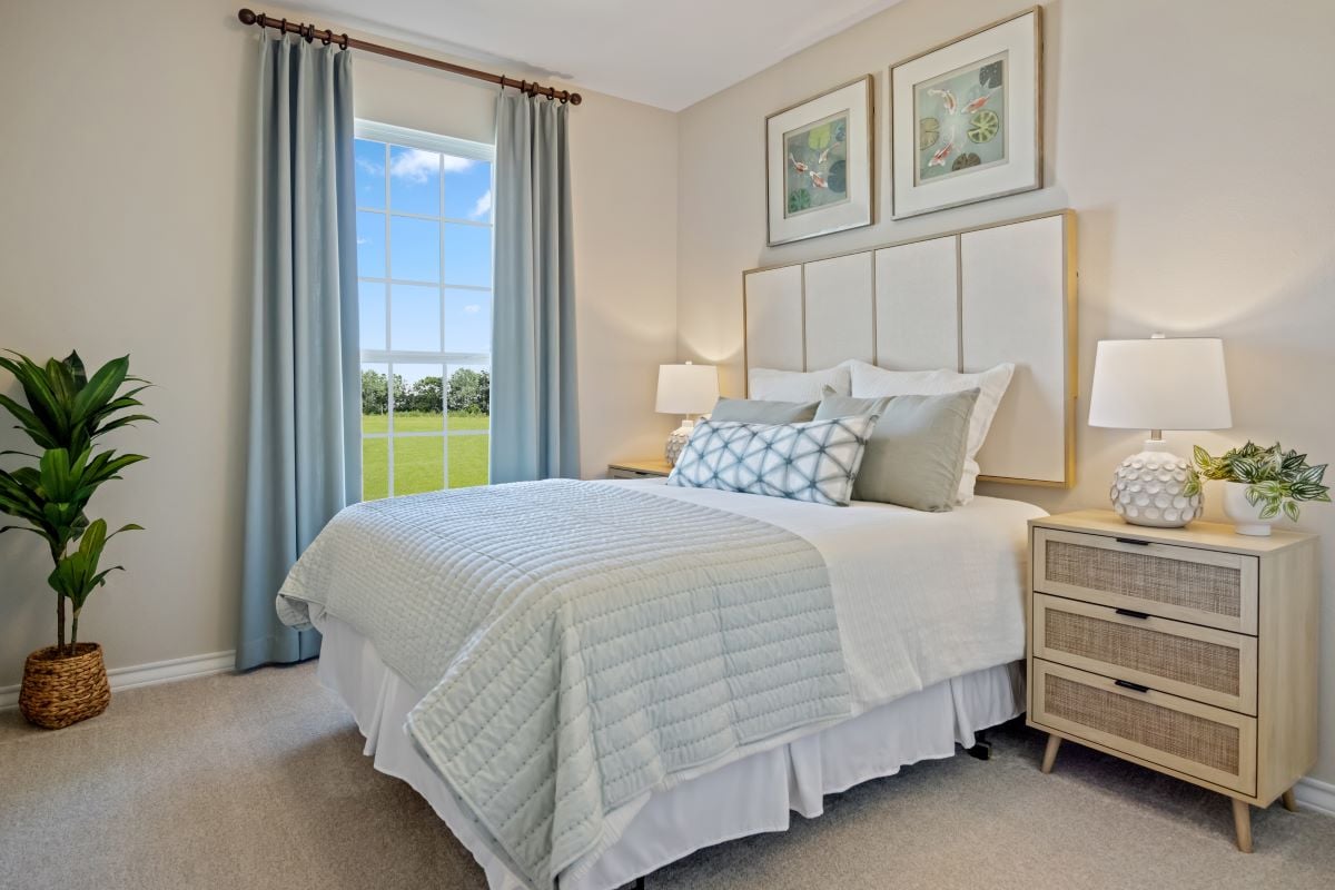 Spacious secondary bedrooms