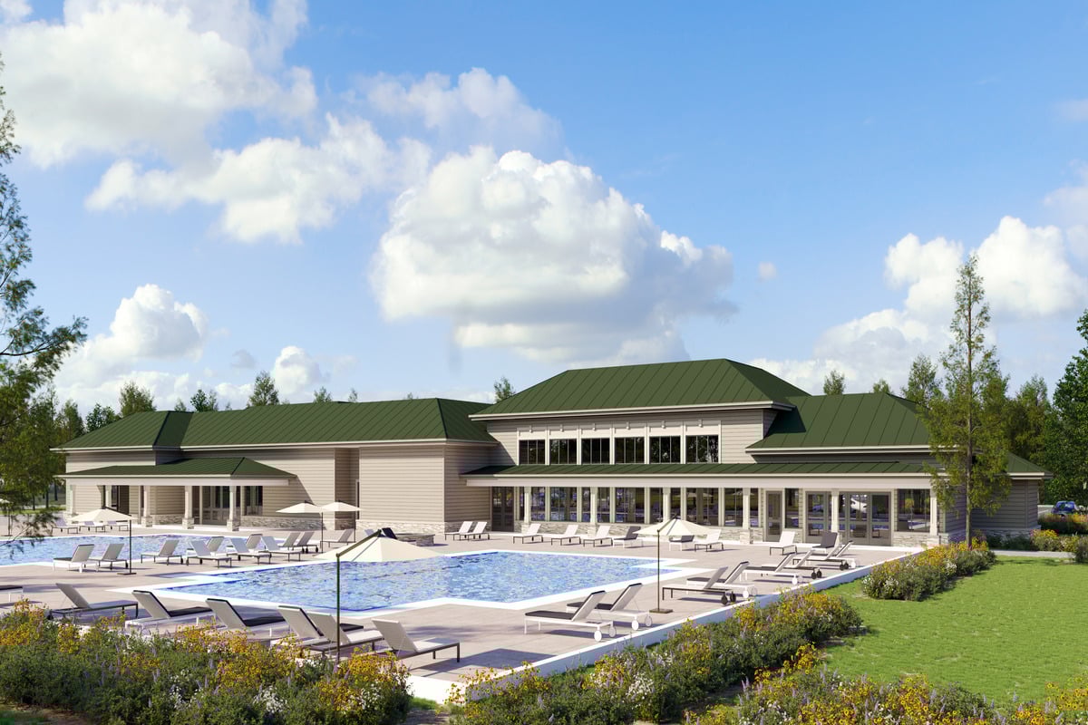Planned resort-style community amenity center