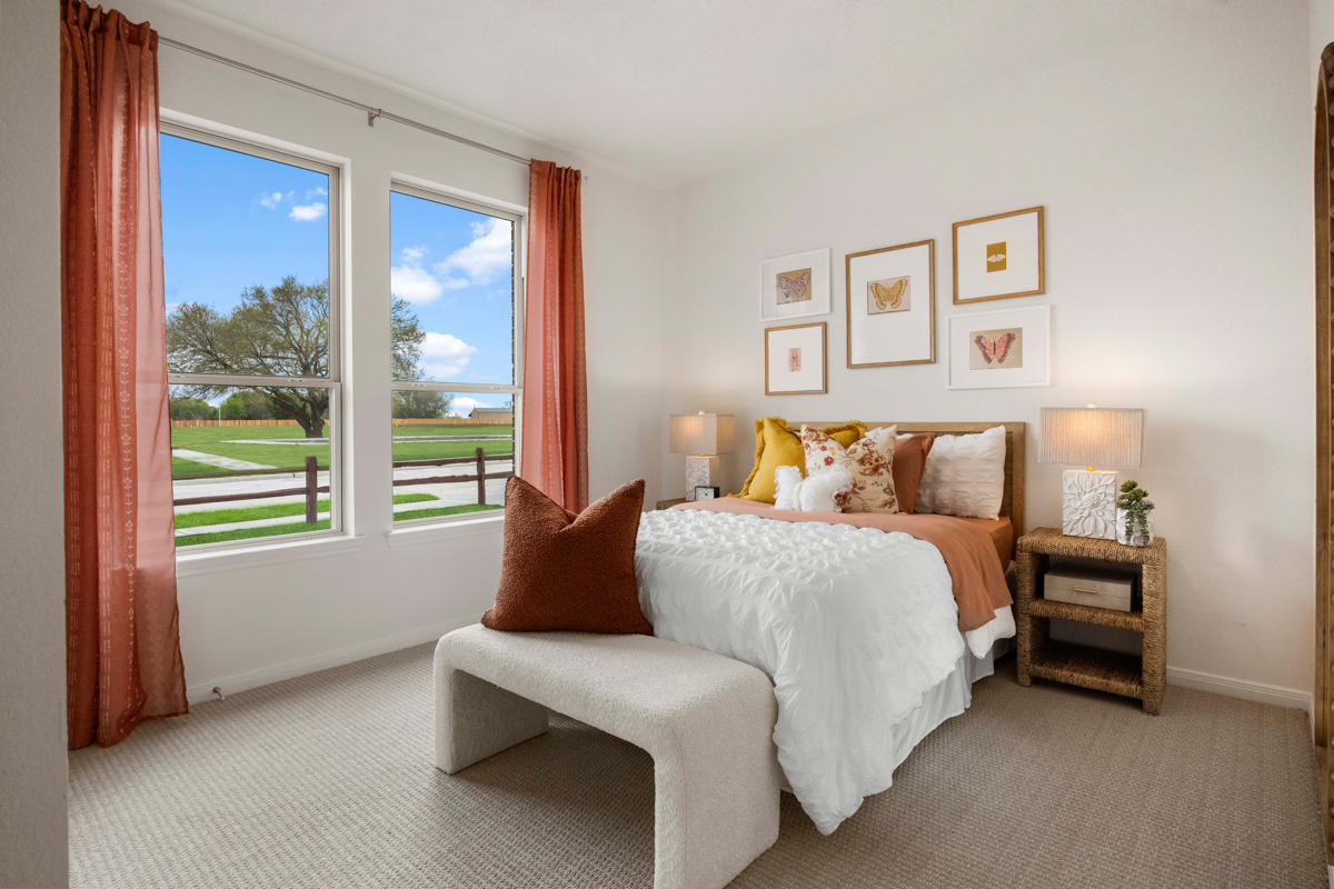 Spacious secondary bedrooms