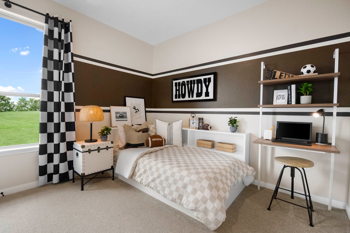 Spacious secondary bedrooms