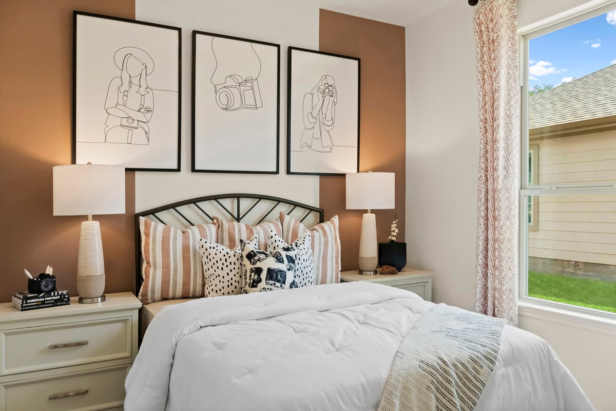 Spacious secondary bedrooms