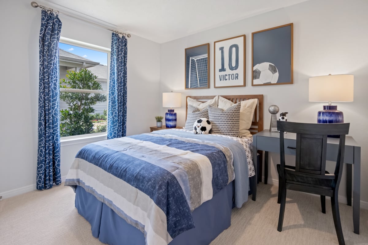 Spacious secondary bedrooms