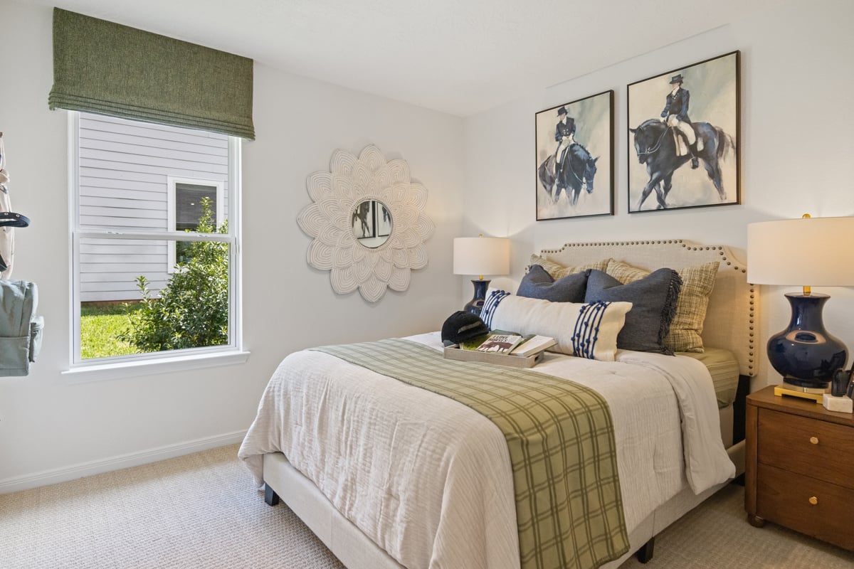 Spacious secondary bedrooms