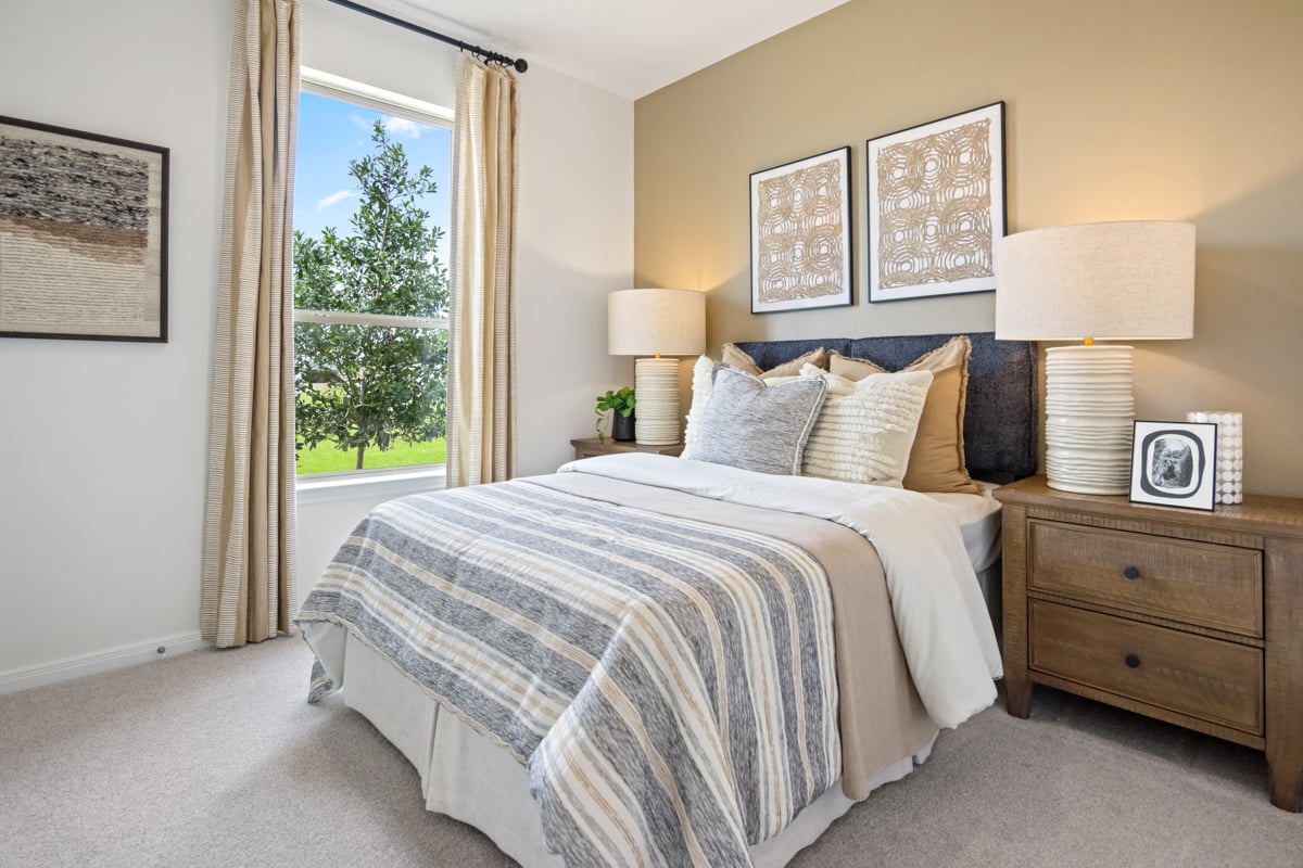 Spacious secondary bedrooms