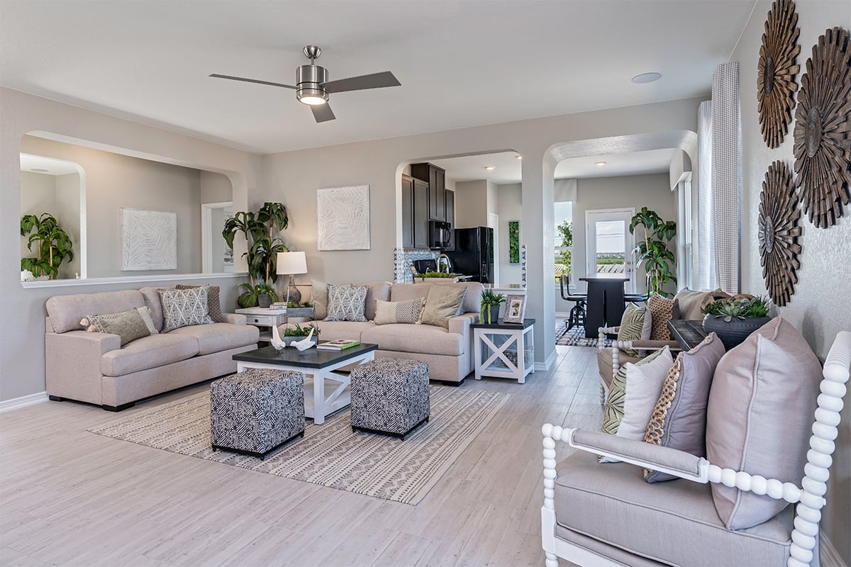 New Homes in Converse, TX - Knox Ridge Plan 1523 Great Room