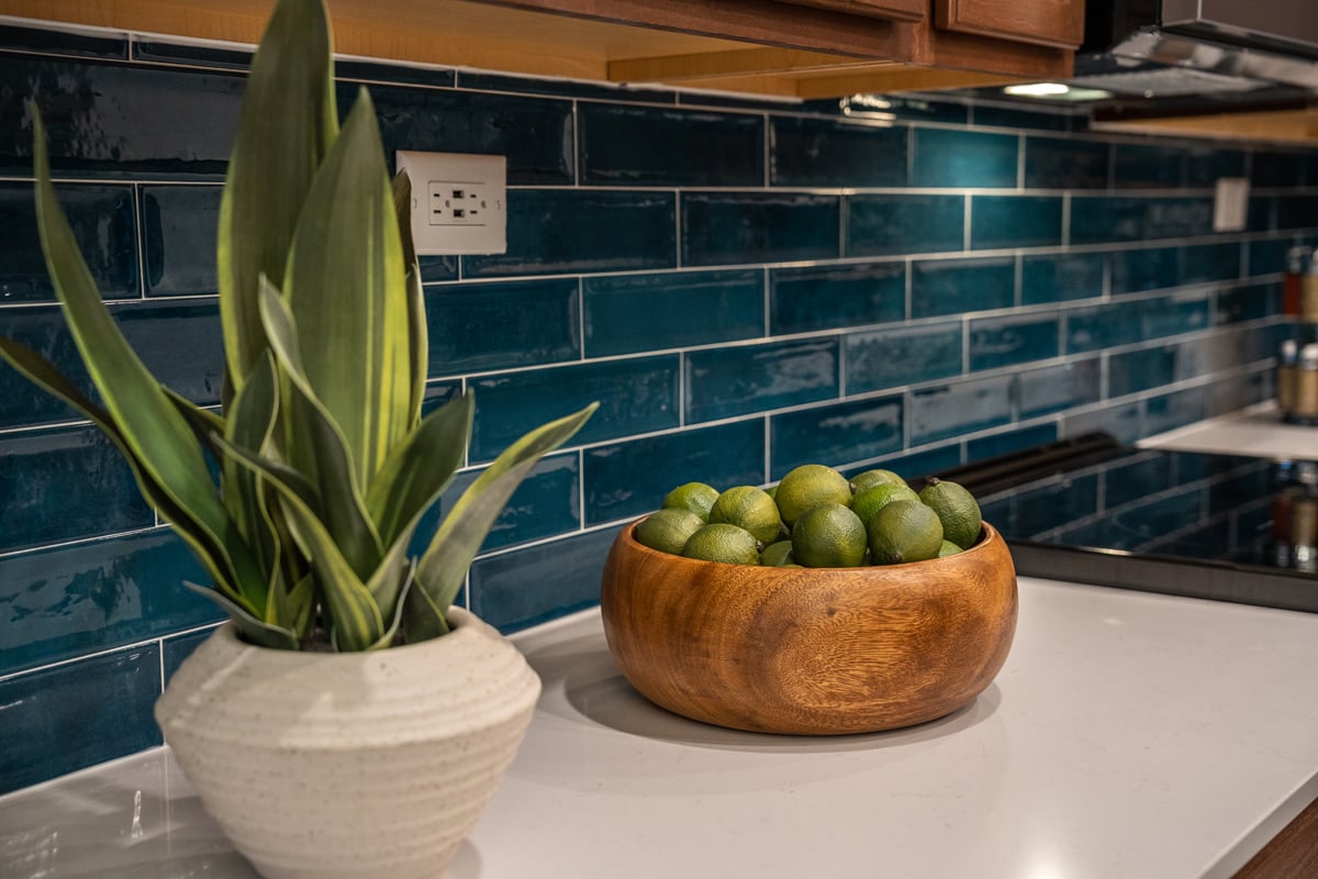 Tile backsplash