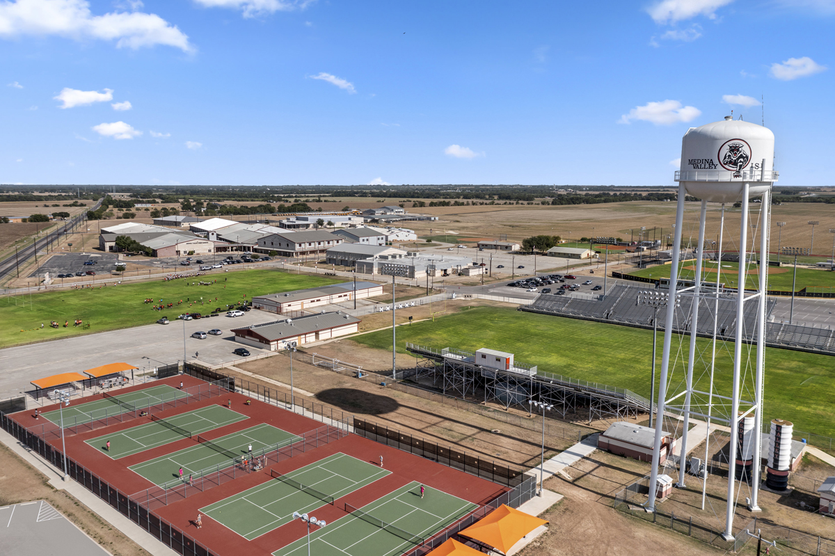 Just 12 minutes to Medina Valley High School