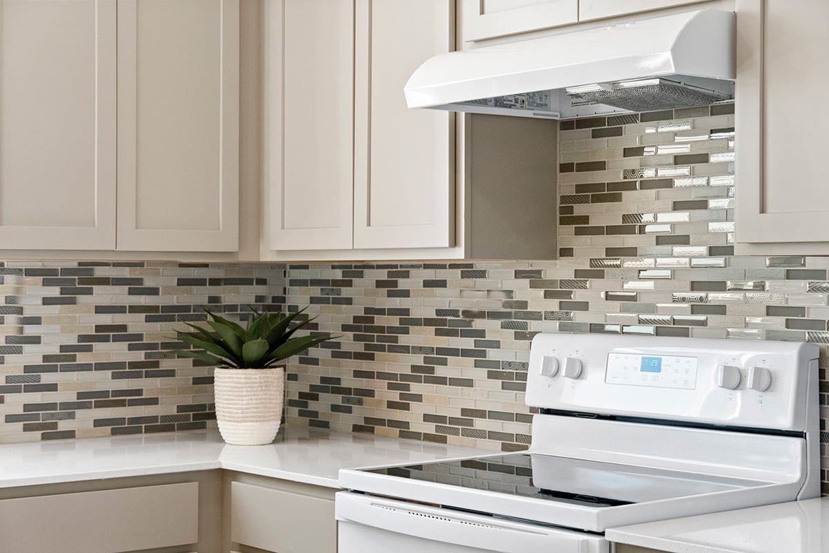 Tile backsplash