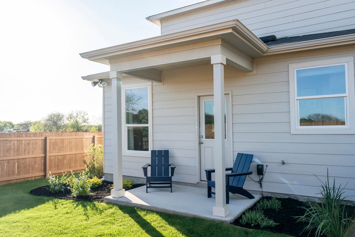 Optional covered patio