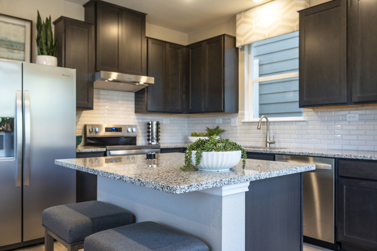 Optional kitchen island