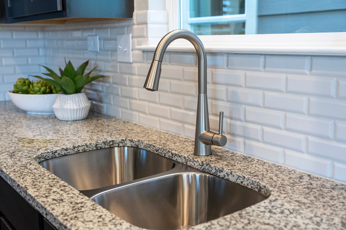 Optional granite kitchen countertops