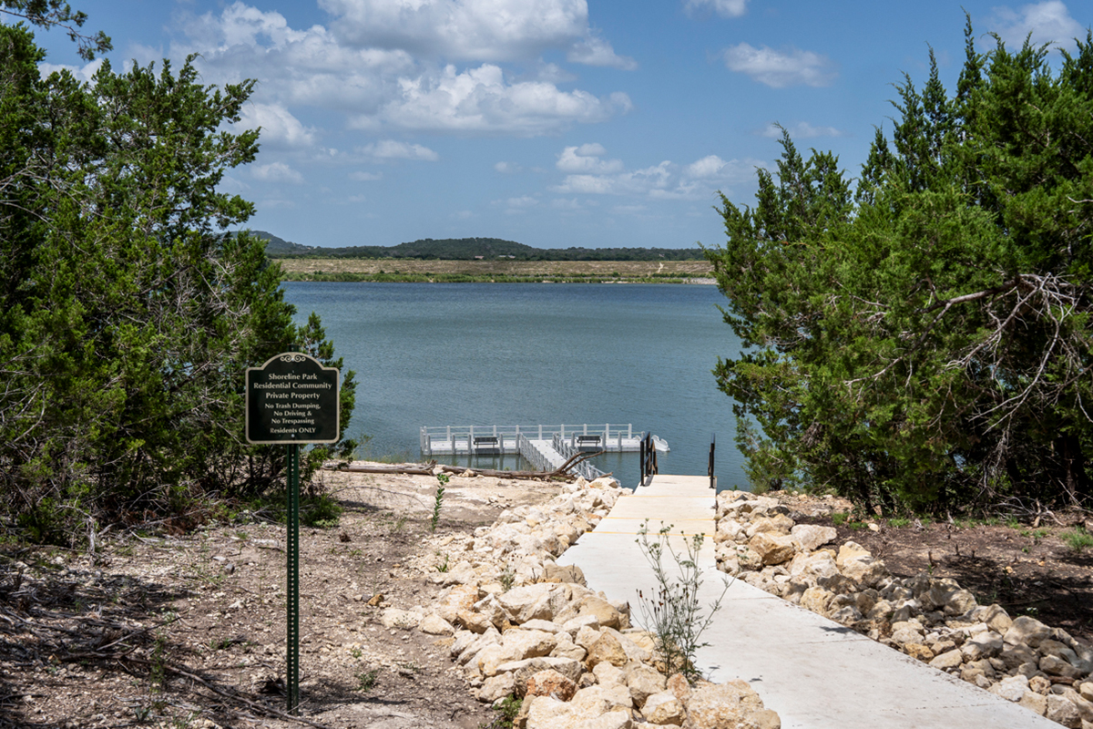 Easy access to Boerne Lake