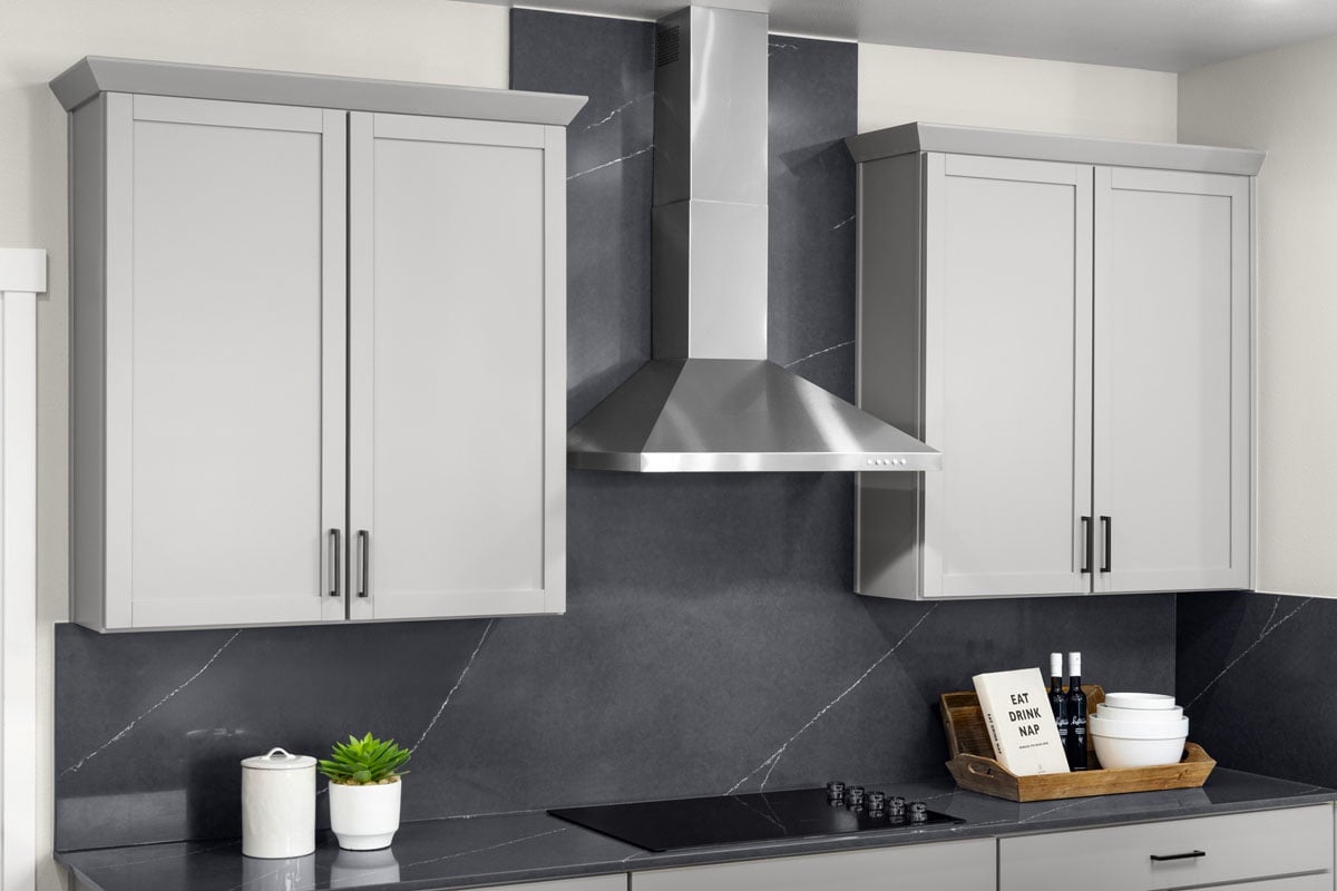 Full-height kitchen backsplash 