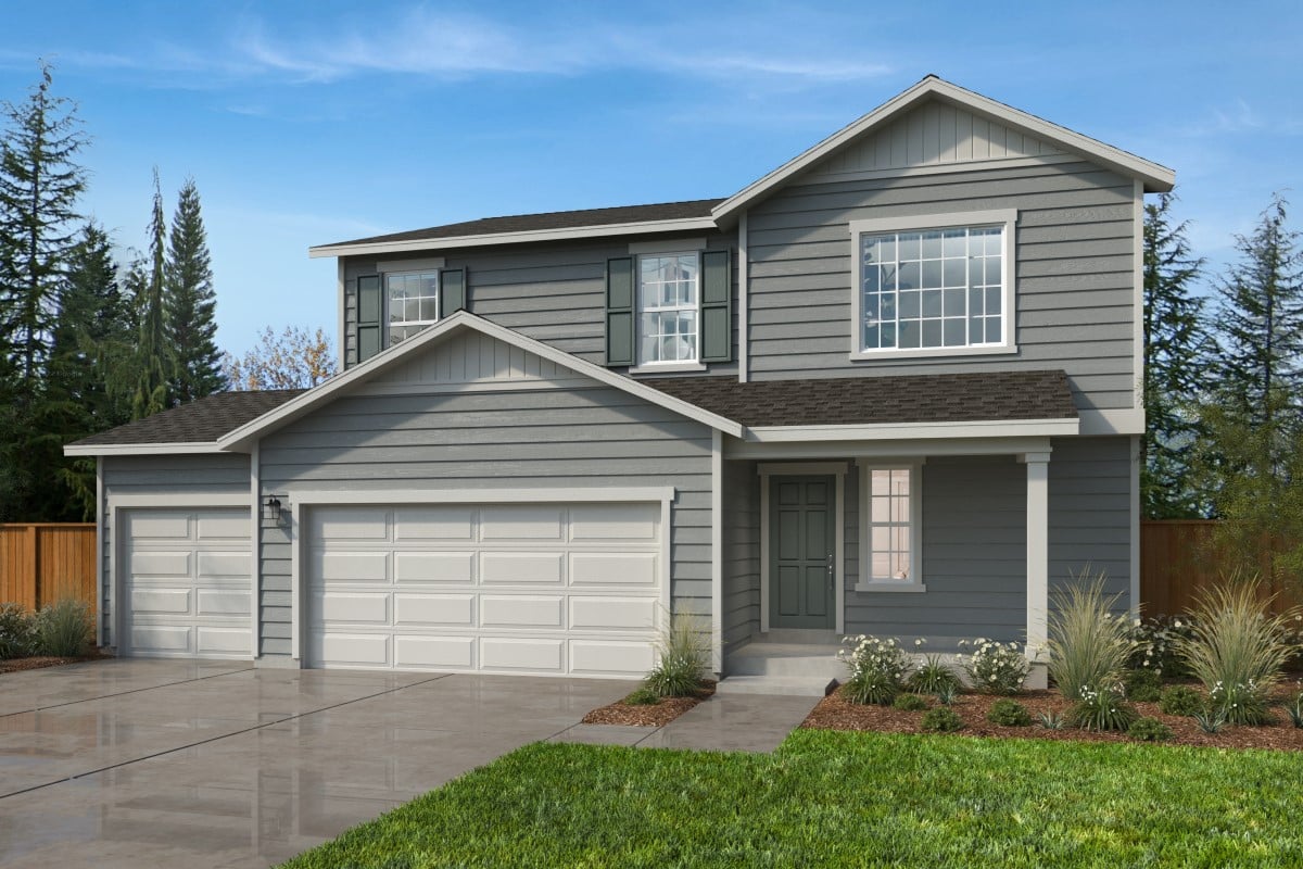 Exterior A with optional 3-car garage