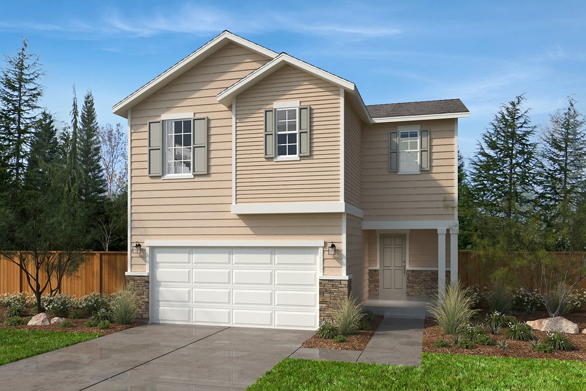 Exterior A with optional masonry