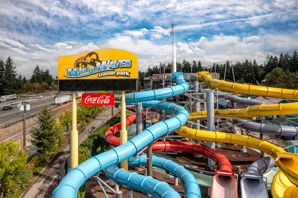 Just minutes from Wild Waves Theme & Water Park