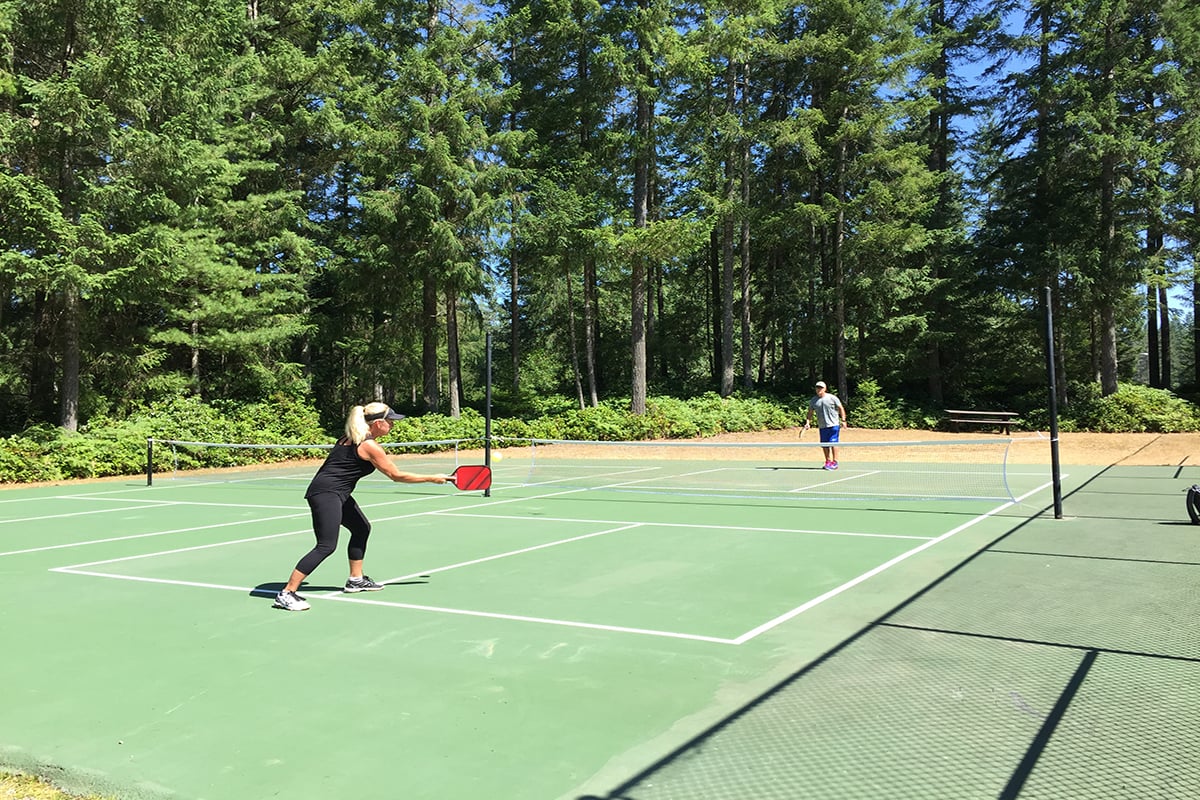Community tennis courts