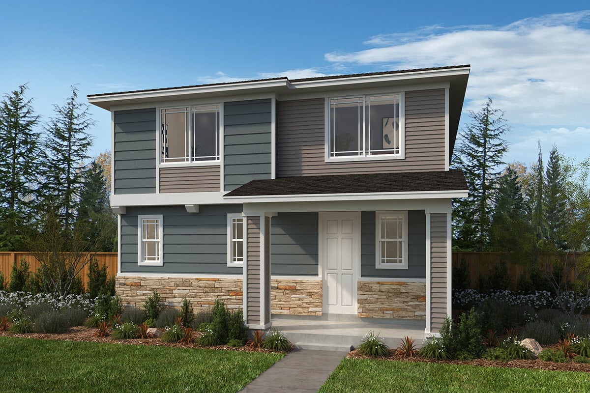 Exterior C with optional masonry