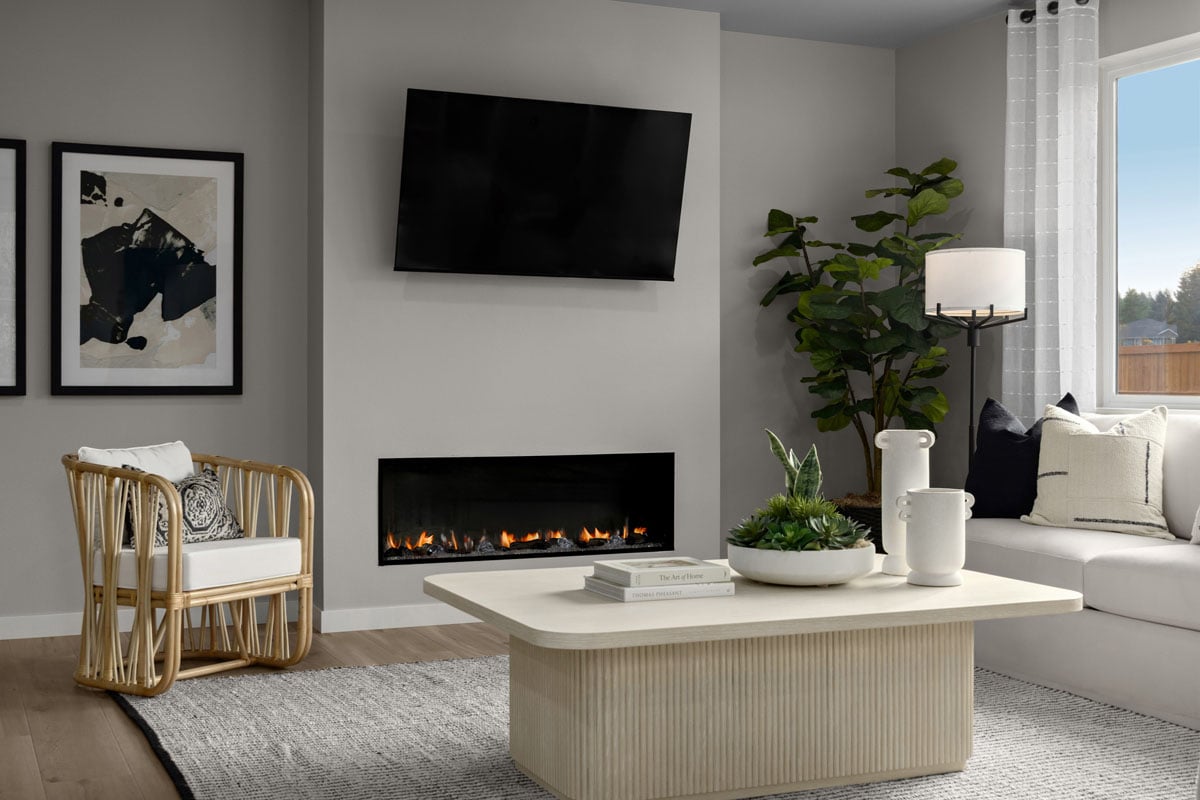 Fireplace at great room