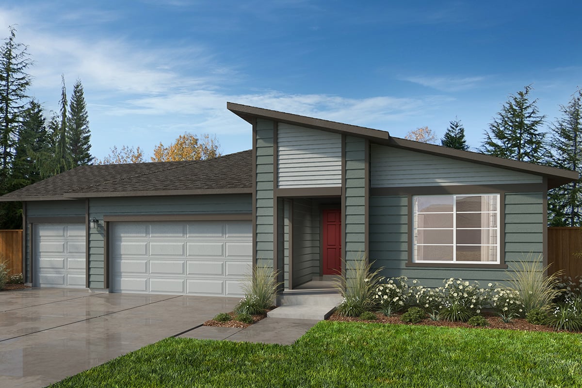 Exterior D with optional 3-car garage