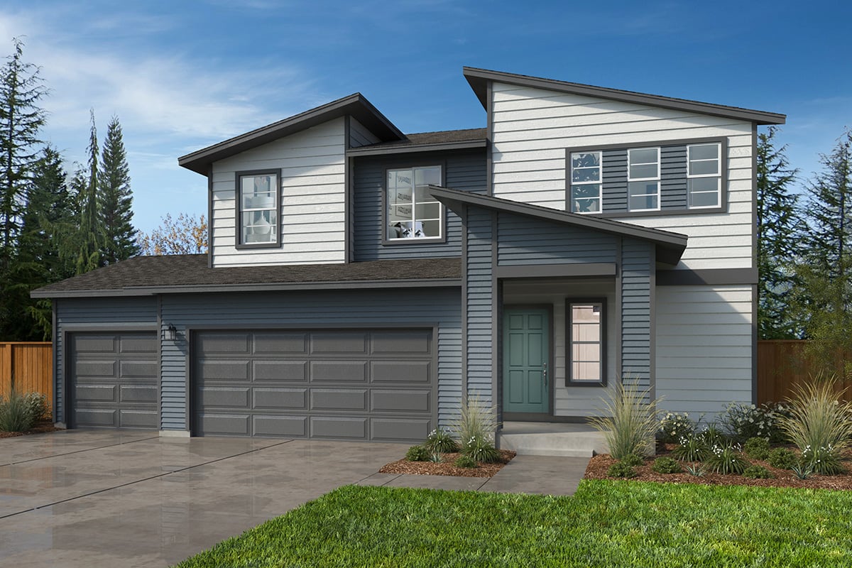 Exterior D with optional 3-car garage