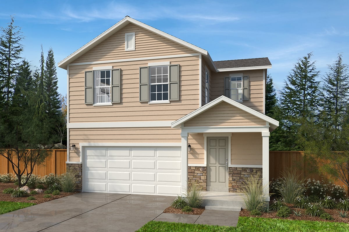 Exterior A with optional masonry