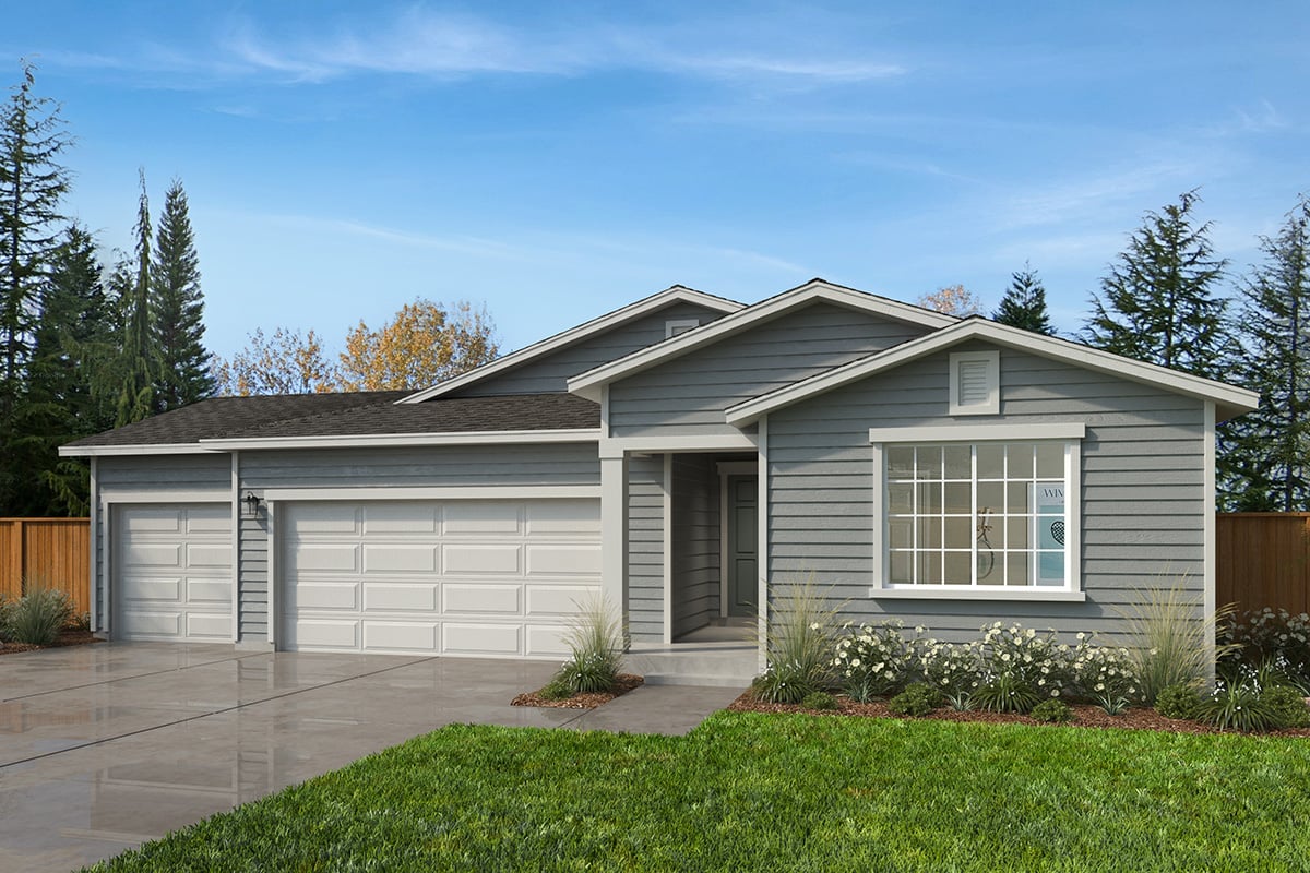 Exterior A with optional 3-car garage