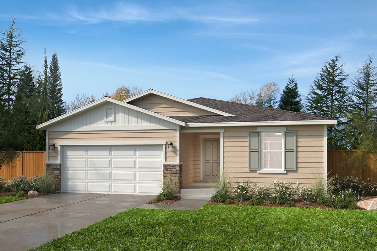 Exterior A with optional masonry