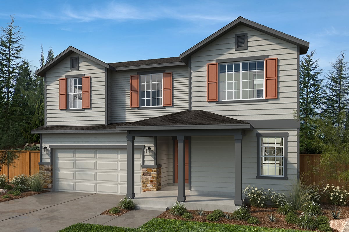 Exterior A with optional masonry