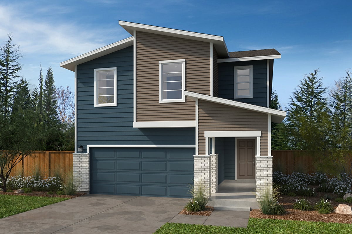 Exterior D with masonry